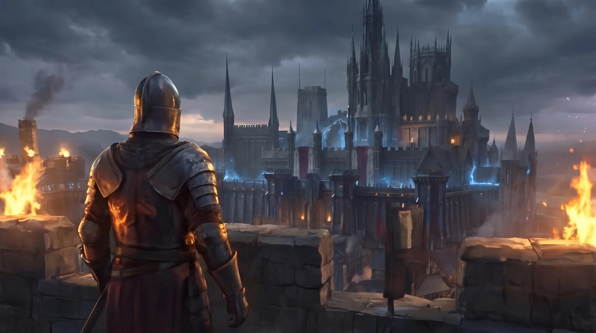 From the high tower — the realm Camelot holds, seen from its heart